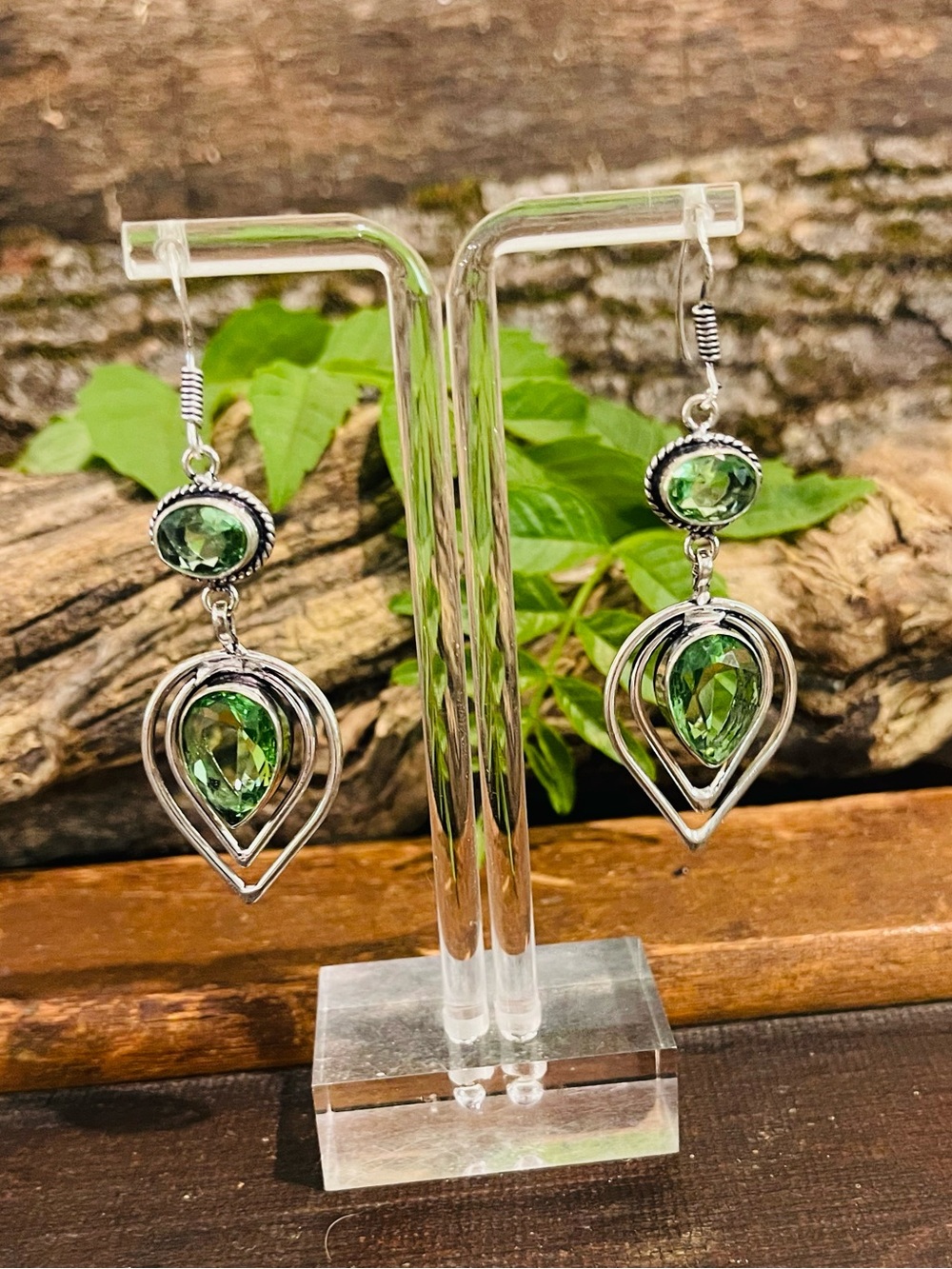 Peridot 925 Sterling Silver Earrings